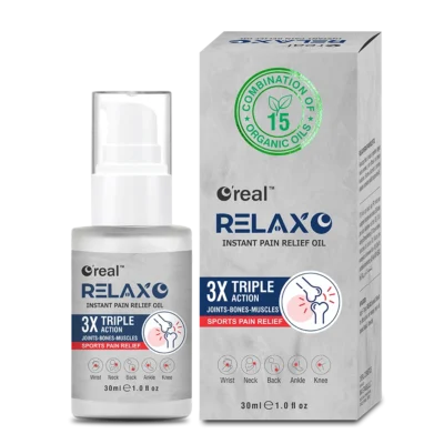 O’REAL RELAXO Instant Pain Relief Oil  | Fast Relief • Natural Comfort • Restored Mobility (30ml,1.05oz)| BTK#Article