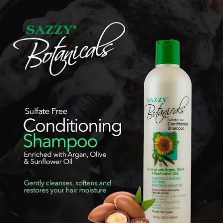Sazzy Botanical Hair Shine Spray Oil | Net wt. 15. FL .Oz (445ml) e 11.5 Oz 326g| BTK#Article